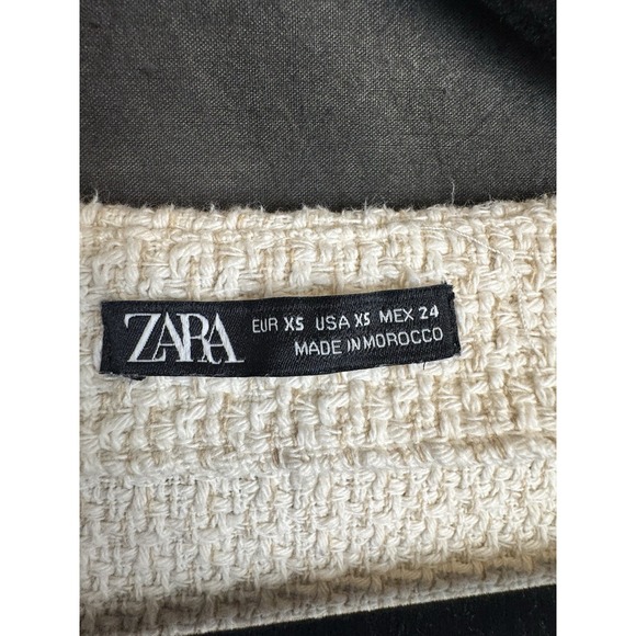 Zara Cropped Knit Cardigan Sweater Size XSMALL - Picture 2 of 5